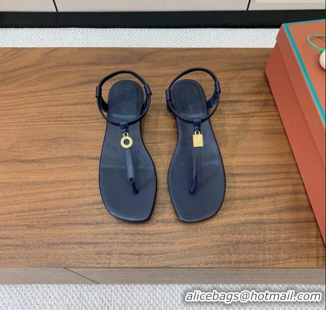 Spot Bulk Loro Piana Mindil Infra Sandal in Lambskin LP6609 Blue 2025