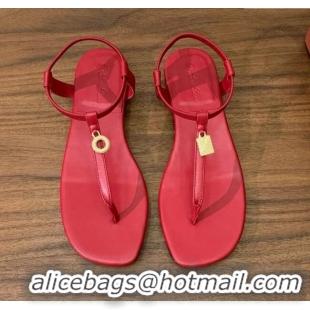 Discount Women Loro Piana Mindil Infra Sandal in Lambskin LP6610 Red 2025