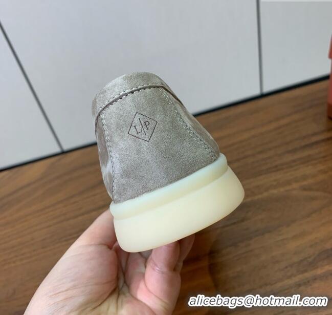 Luxury Discount Loro Piana Summer Charms Walk Loafer in Suede LP61820 Dark Khaki 2025