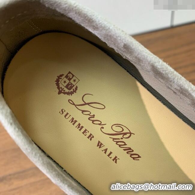 Luxury Discount Loro Piana Summer Charms Walk Loafer in Suede LP61820 Dark Khaki 2025