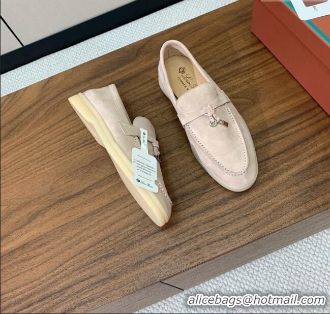 ​Buy Classic Loro Piana Summer Charms Walk Loafer in Suede LP61821 Beige 2025