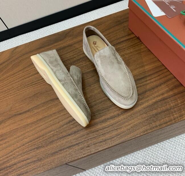​New Design Loro Piana Summer Walk Loafer in Suede LP61825 Dark Khaki 2025