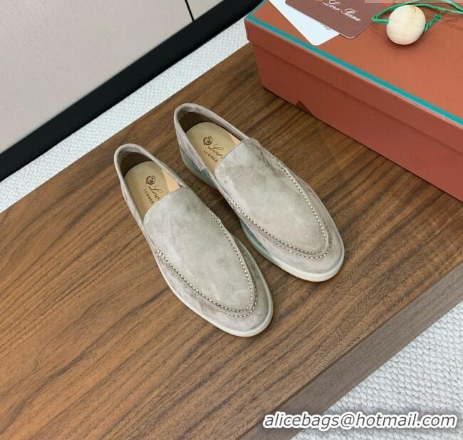 ​New Design Loro Piana Summer Walk Loafer in Suede LP61825 Dark Khaki 2025