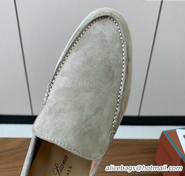 ​New Design Loro Piana Summer Walk Loafer in Suede LP61825 Dark Khaki 2025