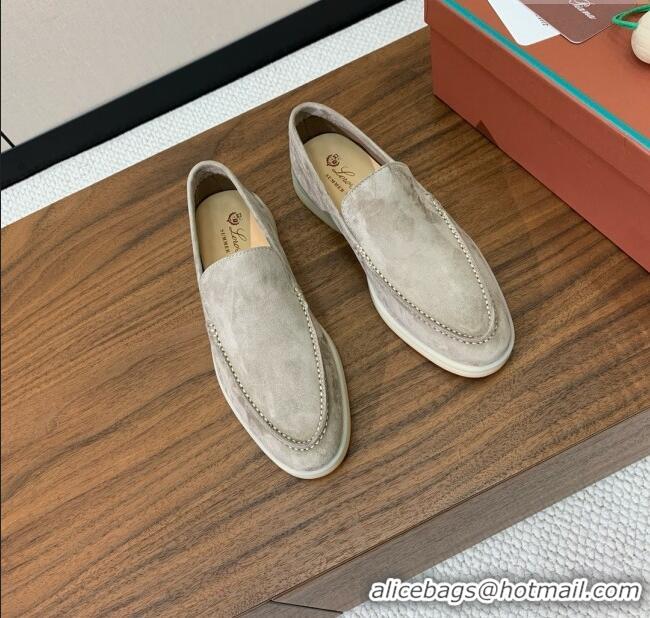 ​New Design Loro Piana Summer Walk Loafer in Suede LP61825 Dark Khaki 2025