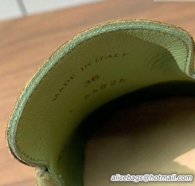 ​Promotional Loro Piana Summer Walk Loafer in Suede LP61826 Green 2025