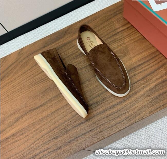 ​Super Quality Loro Piana Summer Walk Loafer in Suede LP61827 Brown 2025