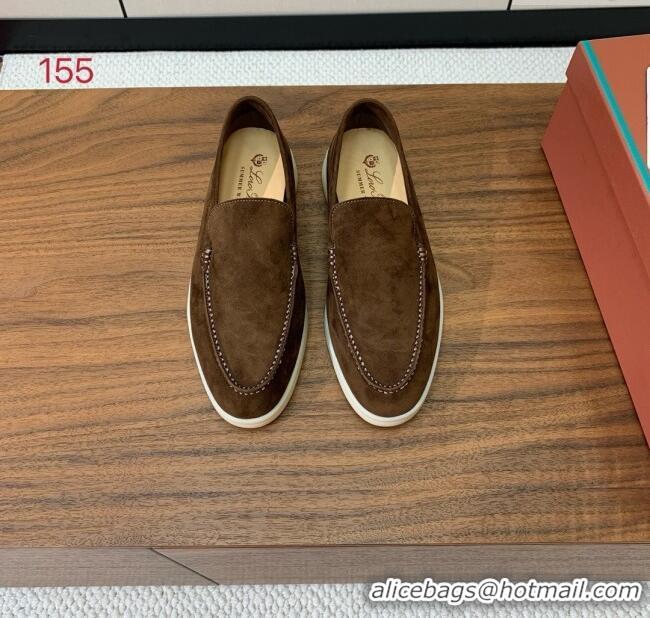 ​Super Quality Loro Piana Summer Walk Loafer in Suede LP61827 Brown 2025