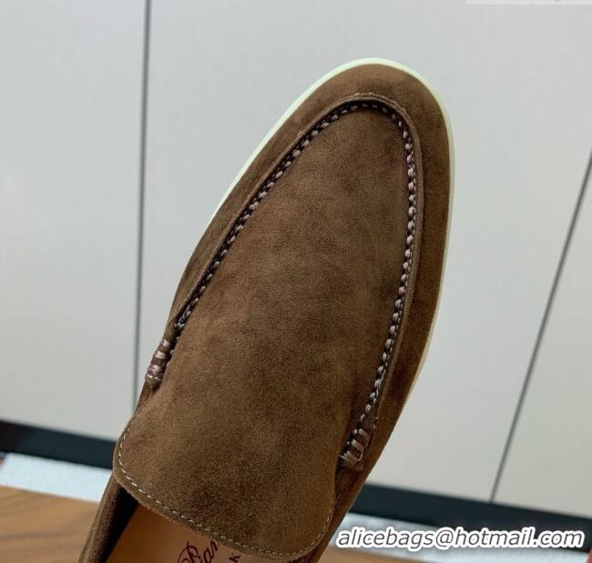 ​Super Quality Loro Piana Summer Walk Loafer in Suede LP61827 Brown 2025