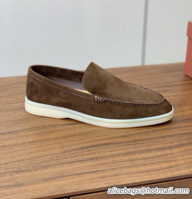 ​Super Quality Loro Piana Summer Walk Loafer in Suede LP61827 Brown 2025
