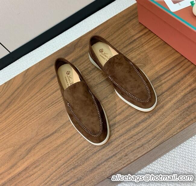 ​Super Quality Loro Piana Summer Walk Loafer in Suede LP61827 Brown 2025