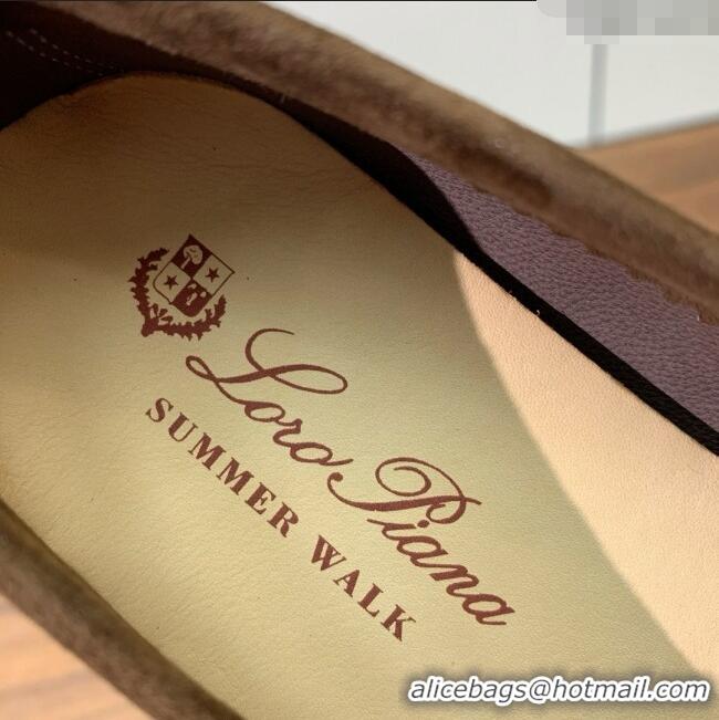 ​Super Quality Loro Piana Summer Walk Loafer in Suede LP61827 Brown 2025