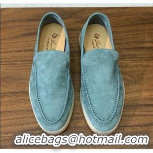 ​Hot Style Loro Piana Summer Walk Loafer in Suede LP61828 Blue 2025