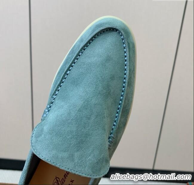 ​Hot Style Loro Piana Summer Walk Loafer in Suede LP61828 Blue 2025