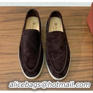 ​Good Taste Loro Piana Summer Walk Loafer in Suede LP61901 Coffee 2025