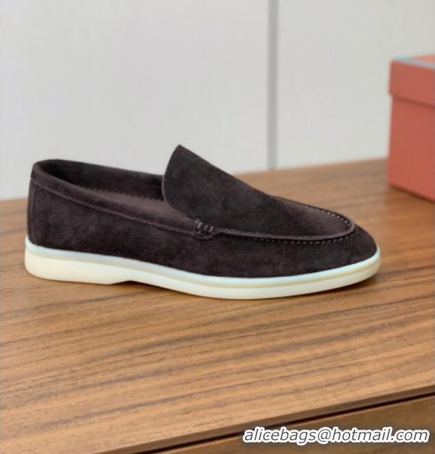 ​Good Taste Loro Piana Summer Walk Loafer in Suede LP61901 Coffee 2025