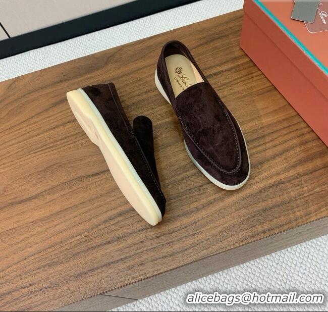 ​Good Taste Loro Piana Summer Walk Loafer in Suede LP61901 Coffee 2025