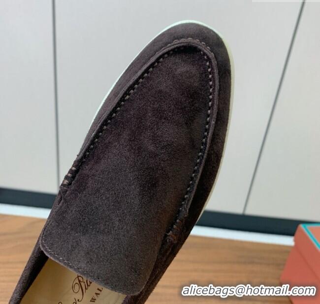 ​Good Taste Loro Piana Summer Walk Loafer in Suede LP61901 Coffee 2025