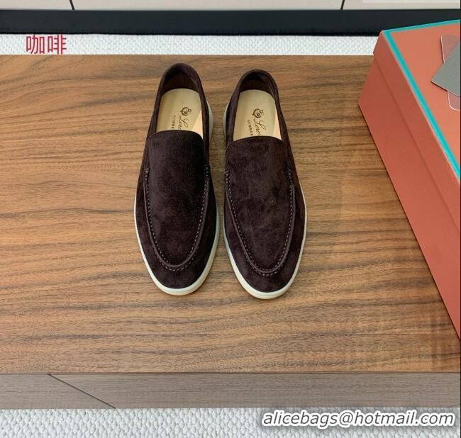 ​Good Taste Loro Piana Summer Walk Loafer in Suede LP61901 Coffee 2025