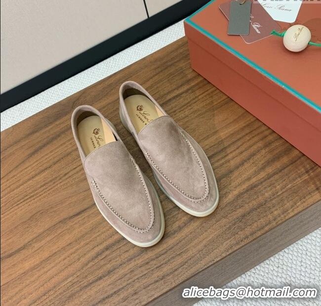 ​Well Crafted Loro Piana Summer Walk Loafer in Suede LP61902 Camel 2025