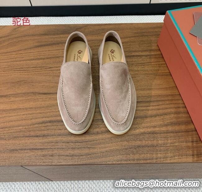 ​Well Crafted Loro Piana Summer Walk Loafer in Suede LP61902 Camel 2025