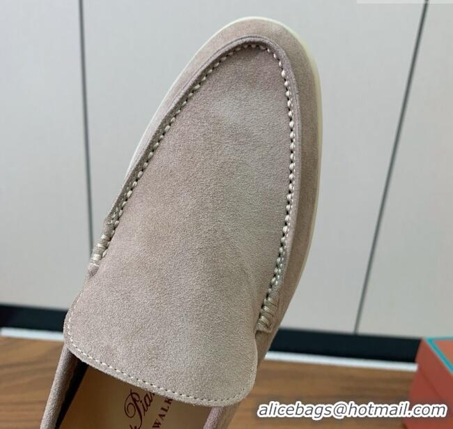 ​Well Crafted Loro Piana Summer Walk Loafer in Suede LP61902 Camel 2025