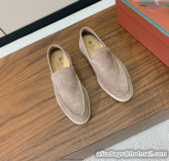 ​Well Crafted Loro Piana Summer Walk Loafer in Suede LP61902 Camel 2025