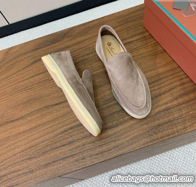 ​Well Crafted Loro Piana Summer Walk Loafer in Suede LP61902 Camel 2025