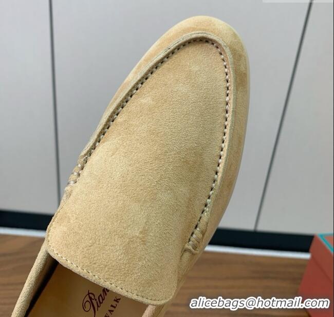 Buy Fashionable Loro Piana Summer Walk Loafer in Suede LP61905 Sand Beige 2025