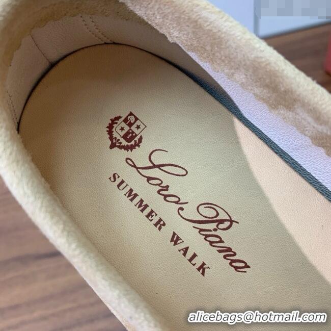 Buy Fashionable Loro Piana Summer Walk Loafer in Suede LP61905 Sand Beige 2025