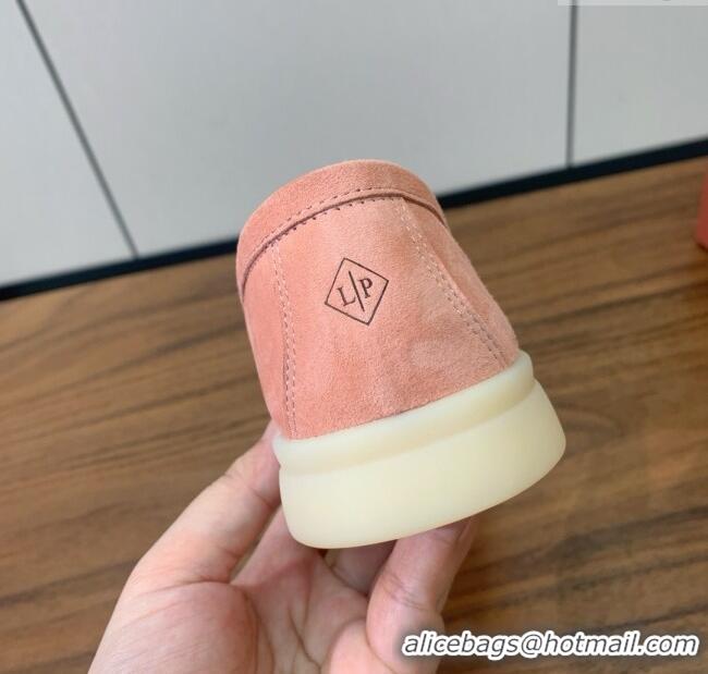 Buy New Cheap Loro Piana Summer Walk Loafer in Suede LP61908 Pink 2025