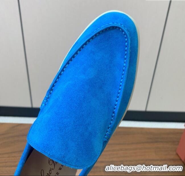 ​Spot Bulk Loro Piana Summer Walk Loafer in Suede LP61912 Peacock Blue 2025