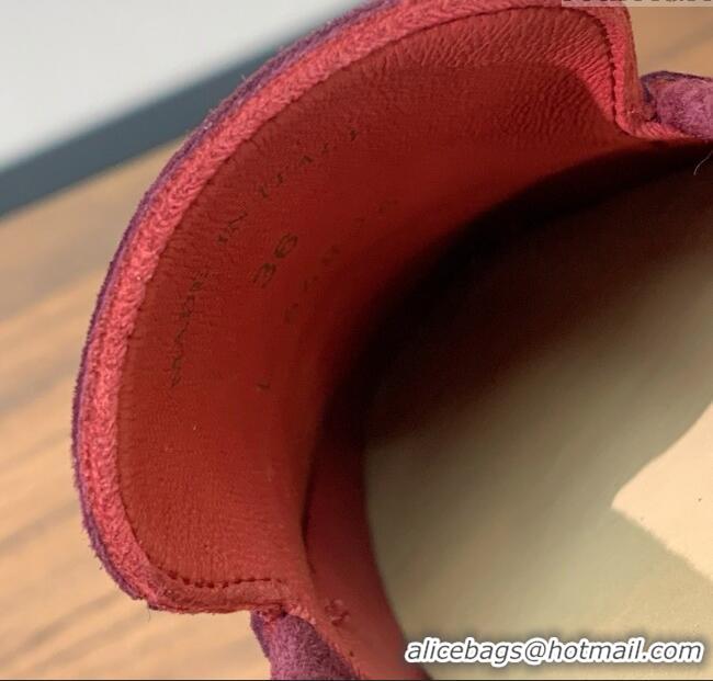 Unique Discount Loro Piana Summer Walk Loafer in Suede LP61914 Burgundy 2025
