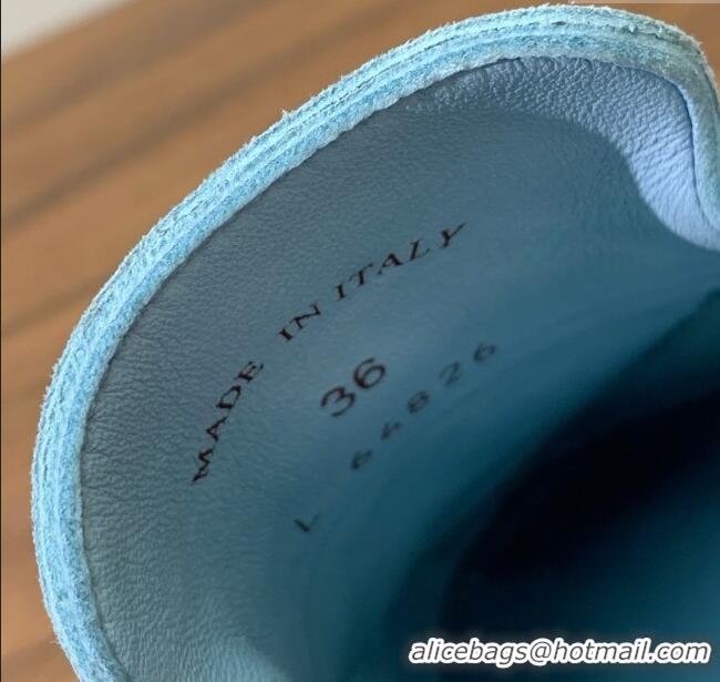 Super Quality Loro Piana Charms Walk Babouche Loafer in Suede LP061920 Light Blue 2025