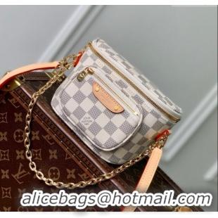 Luxury Discount Louis Vuitton Mini Bumbag in Damier Azur Canvas N00130 2025