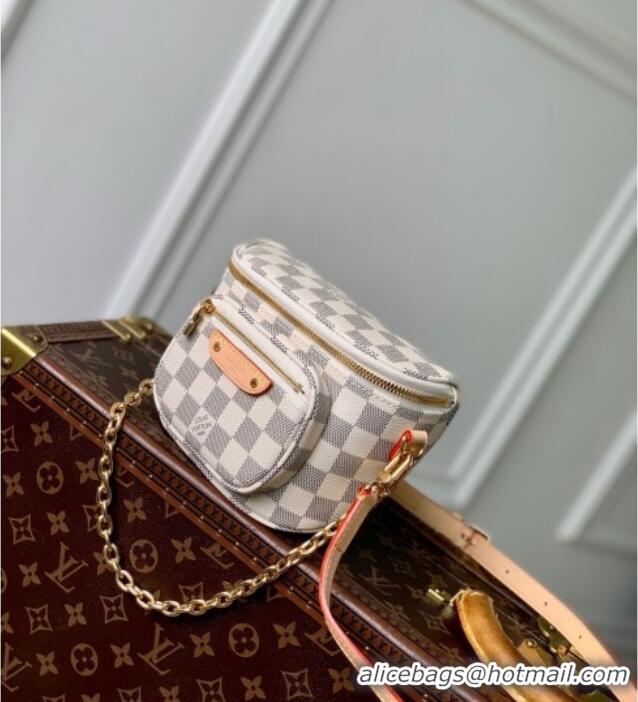 Luxury Discount Louis Vuitton Mini Bumbag in Damier Azur Canvas N00130 2025