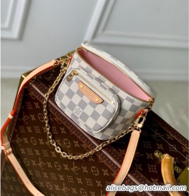Luxury Discount Louis Vuitton Mini Bumbag in Damier Azur Canvas N00130 2025