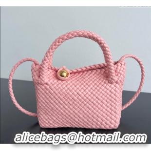 Spot Bulk Bottega Veneta Mini Tosca Bag with Gold-Tone Ball 776755 Rose Pink 2024