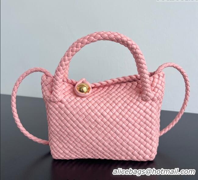 Spot Bulk Bottega Veneta Mini Tosca Bag with Gold-Tone Ball 776755 Rose Pink 2024