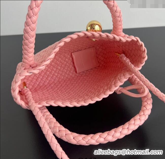 Spot Bulk Bottega Veneta Mini Tosca Bag with Gold-Tone Ball 776755 Rose Pink 2024