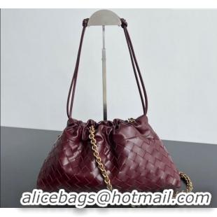 Market Sells Bottega Veneta Dustbag Notte in Intrecciato Leather 839394 Barolo Red 2025