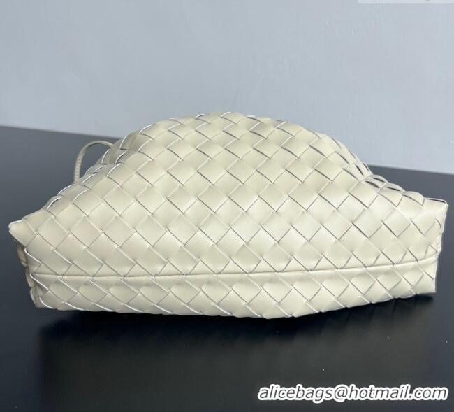 Best Price Bottega Veneta Dustbag Notte in Intrecciato Leather 839394 Sea Salt White 2025
