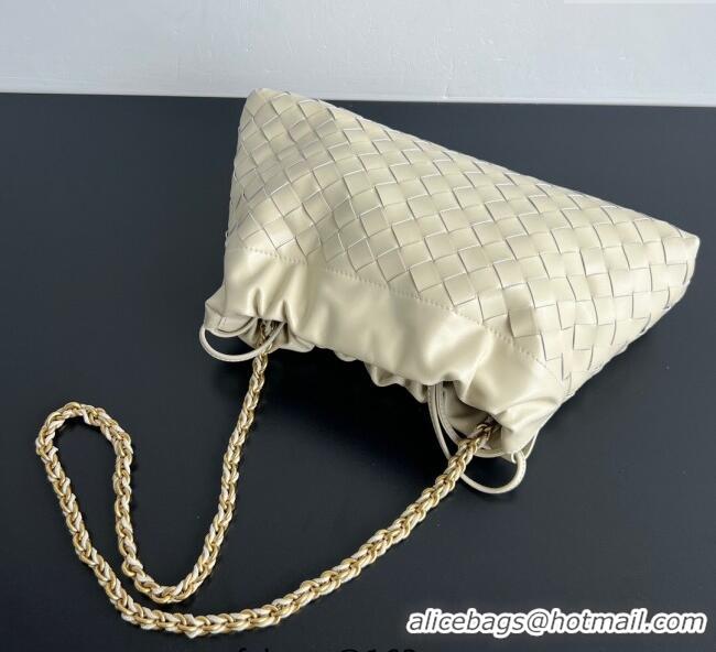 Best Price Bottega Veneta Dustbag Notte in Intrecciato Leather 839394 Sea Salt White 2025