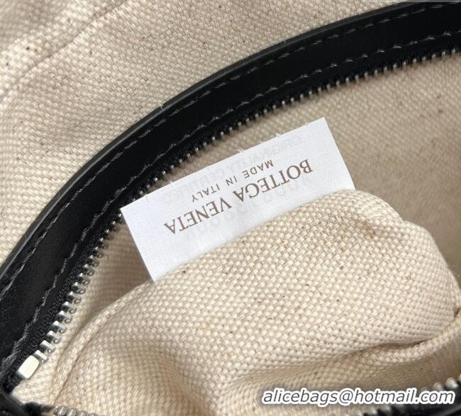 Top Grade Bottega Veneta Men's Small Camera Bag in Intrecciato Leather 755923 Black 2025