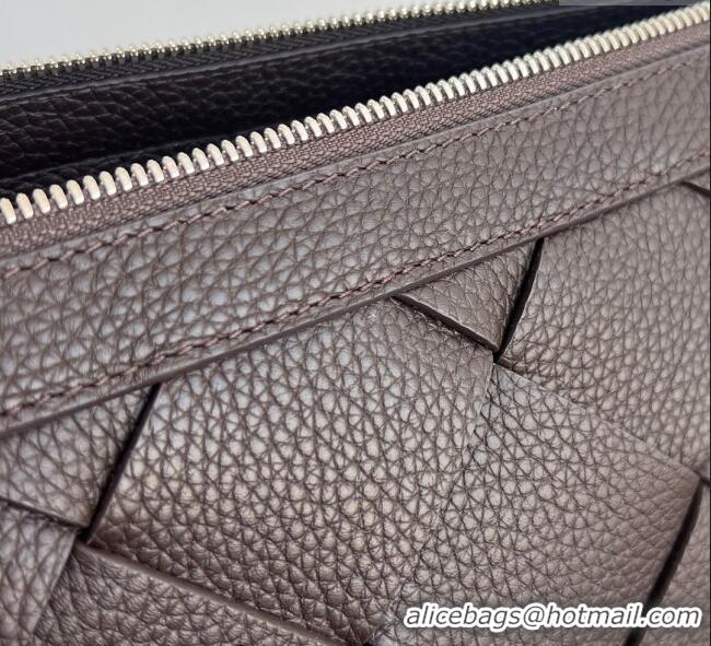 Discount Bottega Veneta Mens Diago Hobo Bag in Grained Intrecciato Leather 795125 Fondant Brown 2025