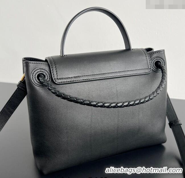 New Cheap Bottega Veneta Small Ciao Ciao Top Handle Bag in Calf Leather 835835 Black 2025