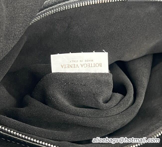 Well Crafted Bottega Veneta Mens Large Traveler Hobo Bag in Intrecciato Leather 806976 Black 2025