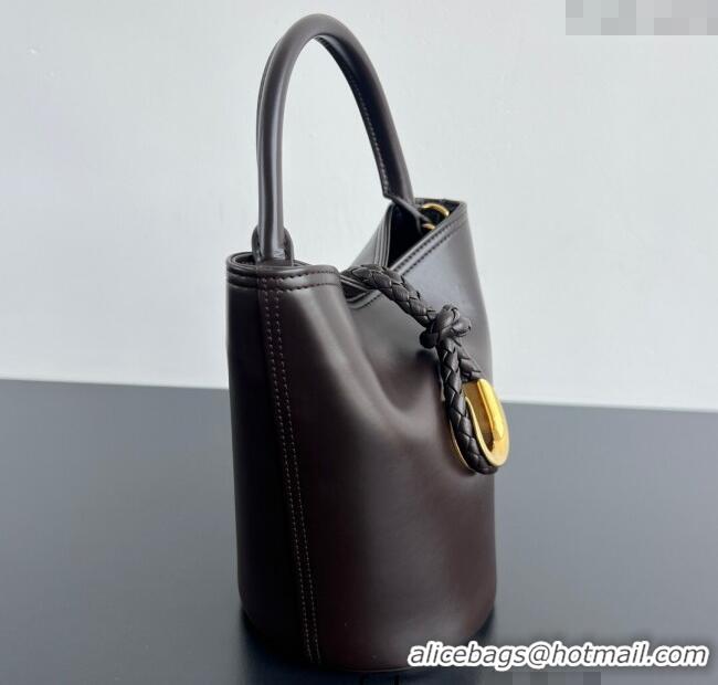 Best Quality Bottega Veneta Small Liberta Bucket Bag in Smooth Leather 815244 Fondant Brown 2025