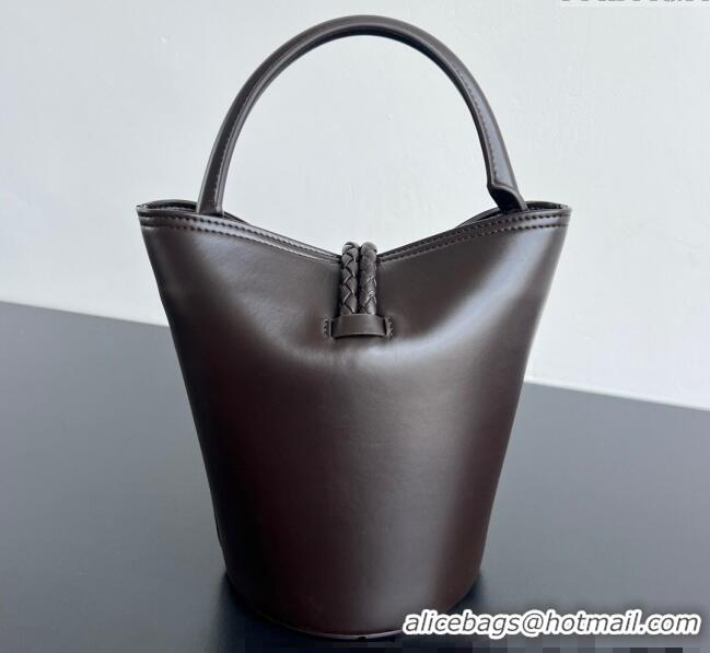 Best Quality Bottega Veneta Small Liberta Bucket Bag in Smooth Leather 815244 Fondant Brown 2025