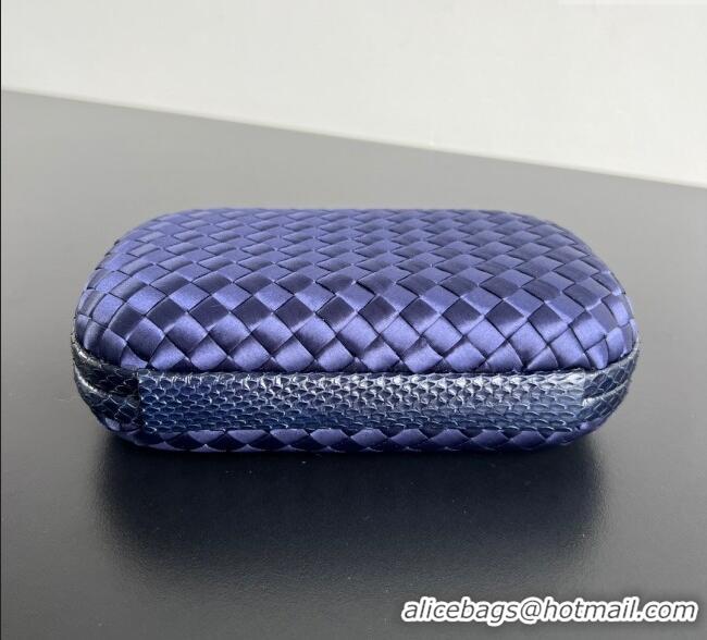 Well Crafted Bottega Veneta Classic Knot Clutch in Intreccio Satin BV062501 Purple 2025